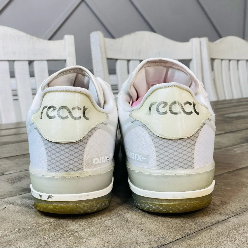 Nike Air Force 1 React QS 'White Ice' Men’s Sneakers Size 12 - Picture 4 of 8